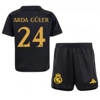 Real Madrid Arda Guler #24 Tretí Detský futbalový dres 2023-24 Krátky Rukáv (+ trenírky)